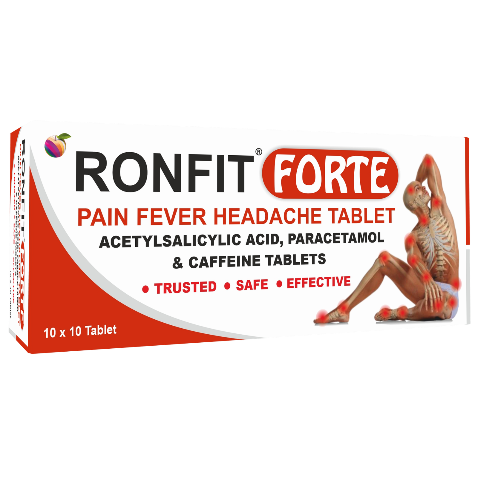 RONFIT FORTE pain, fever and headache tablets pack